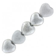 Czech Hearts beads kralen 6mm Crystal etched labrador full 00030/27080